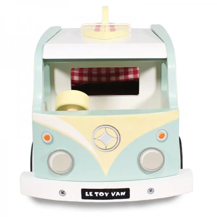 Camping-Car de vacances - LE TOY VAN - Jouet en bois - Multicolore - Bleu - Enfant-2