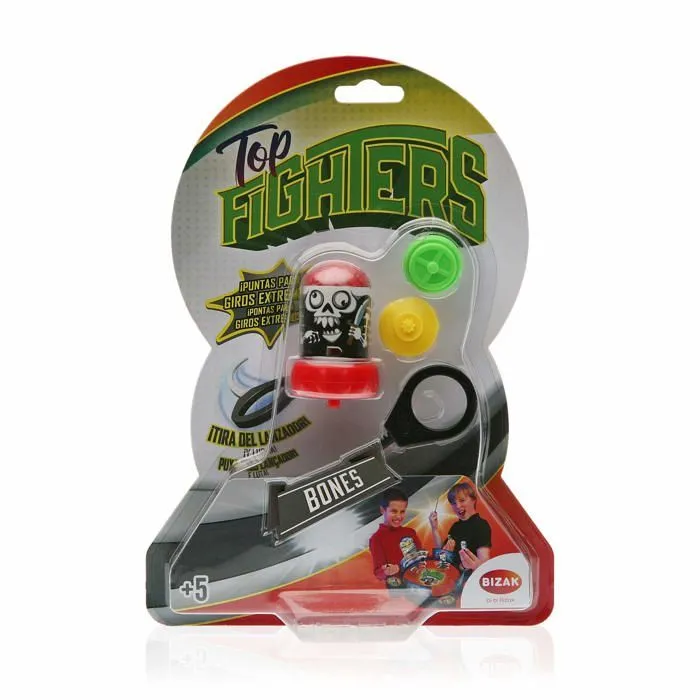 Toupie - toupie de competition - arene - lanceur Bizak - 35000058 - Top Fighters Pack Basique modeles aleatoires (), Assorti-1