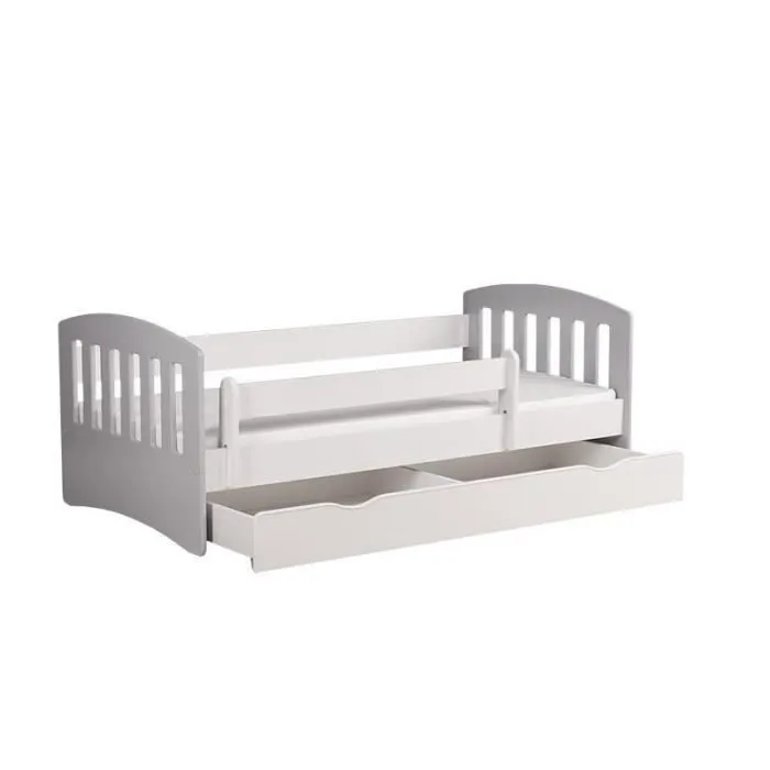 Lit - Kocot - Kids Classic - Blanc - 140x80 cm - Tiroir et matelas inclus-1