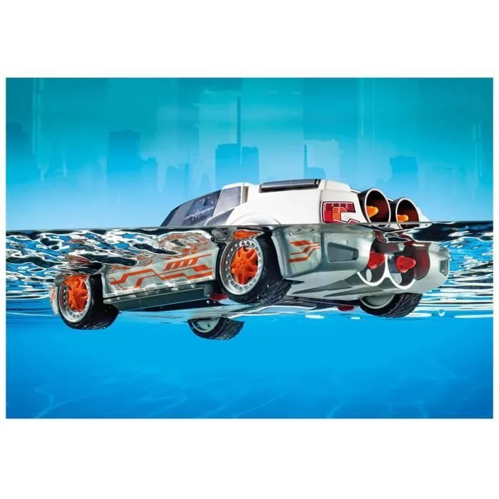 PLAYMOBIL - Top Agents - Voiture de l'Agent Pilote - Modèle City Action - Poids 488g - Garantie 2 ans-3