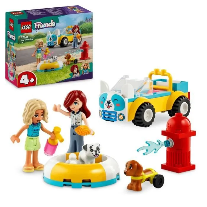 LEGO® Friends 42635 La voiture de toilettage canin - Jouet sur le thème des animaux-0