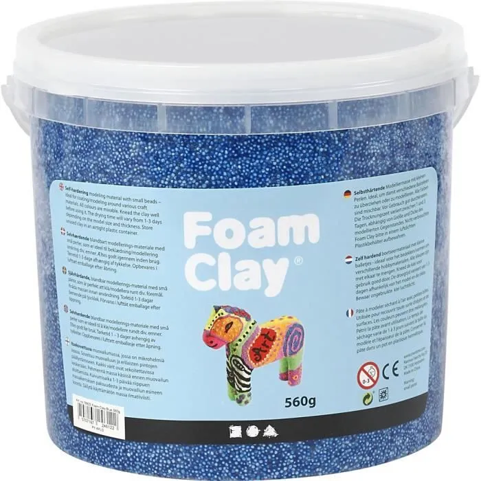 Pâte à modeler séchant à l'air avec micros billes de frigolite - idéal pour recouvrir et finir toute sorte de bricolages. réf 78822-0