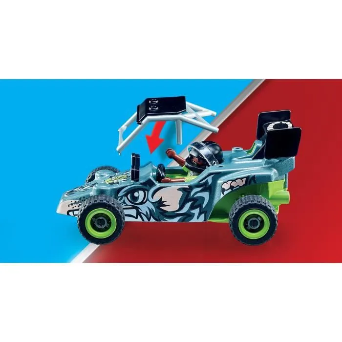 PLAYMOBIL - 71044 - Promo Pack - Stuntshow Cascadeur et buggy-0