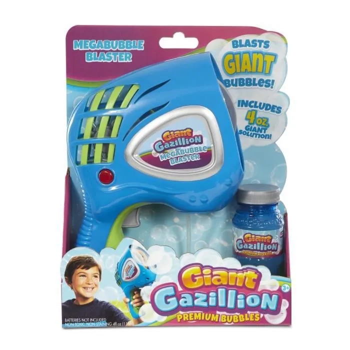 Pistolet à bulles géantes GAZILLION BUBBLES - Mega Bubble Blaster - Bleu - A partir de 3 ans-1