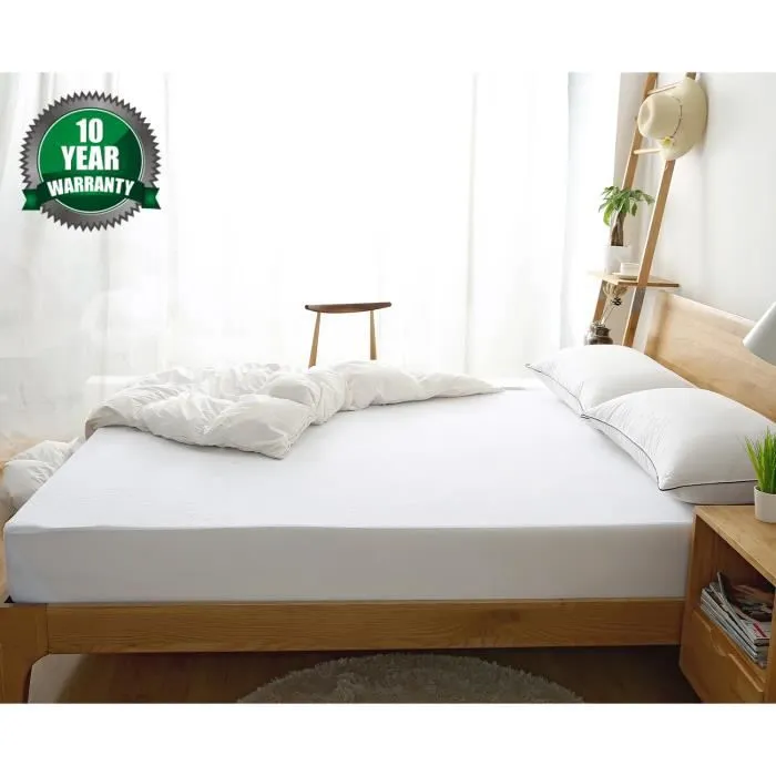 Protège Matelas - K - 200x200cm - Imperméable - Respirant - Tissu Éponge-0