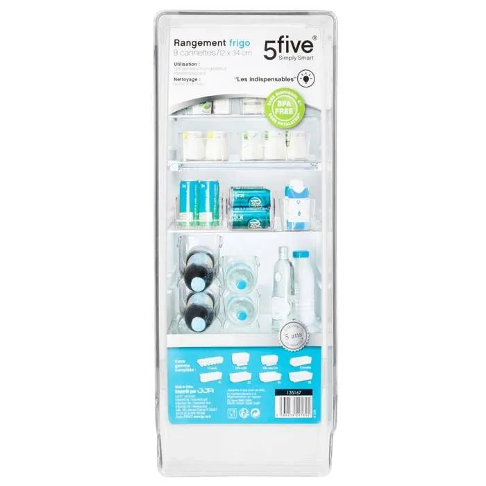 5five - rangement pour frigo "smart fridge" 9 canettes-2