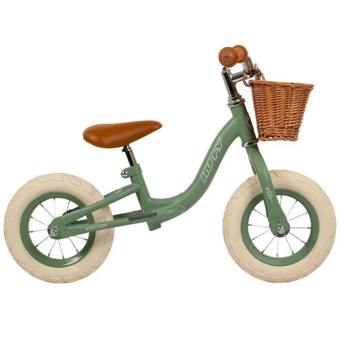 Draisienne Enfant - Huffy Vintage - Roues 10" - Age 2 à 4 ans - Panier - Vert-1