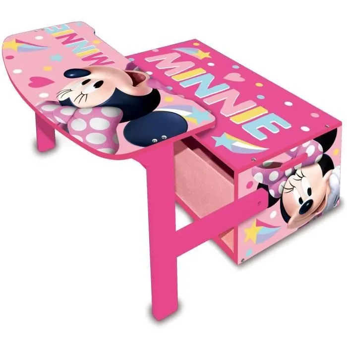 Banc à jouet - Bureau - Bacs de rangements MINNIE-1