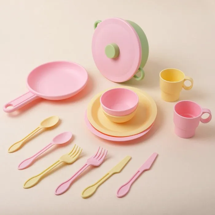 KIDKRAFT - Dinette ustensiles de cuisine - 27 pièces - pastel-4