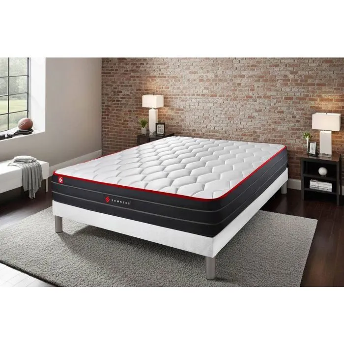 Matelas BOOST ressorts ensachés et mémoire de forme 140x200-1