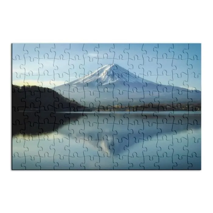 Puzzle Classique 100 pièces - FABULOUS - Vue Du Mont Fuji Reflet dans le Lac Japon - Adulte - Intérieur-1