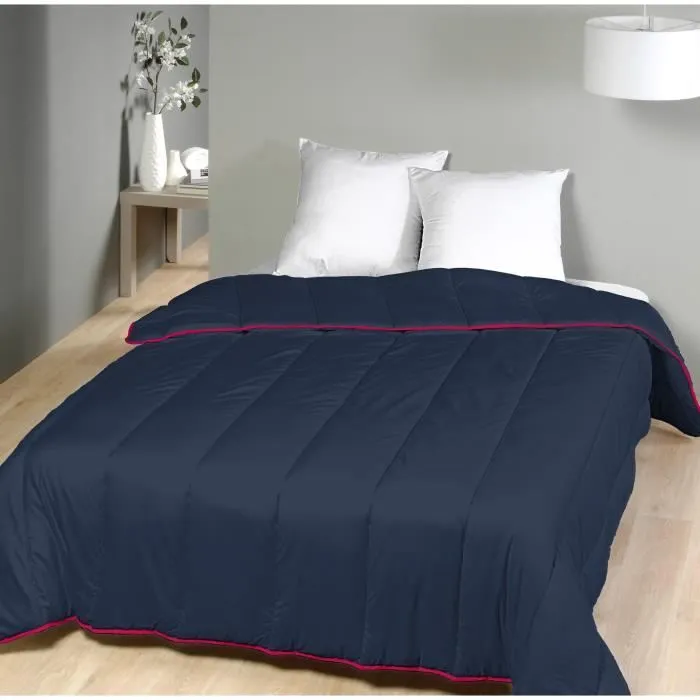 Couette Bleu Marine - 1 personne - LEGERE - MORTREUX-0