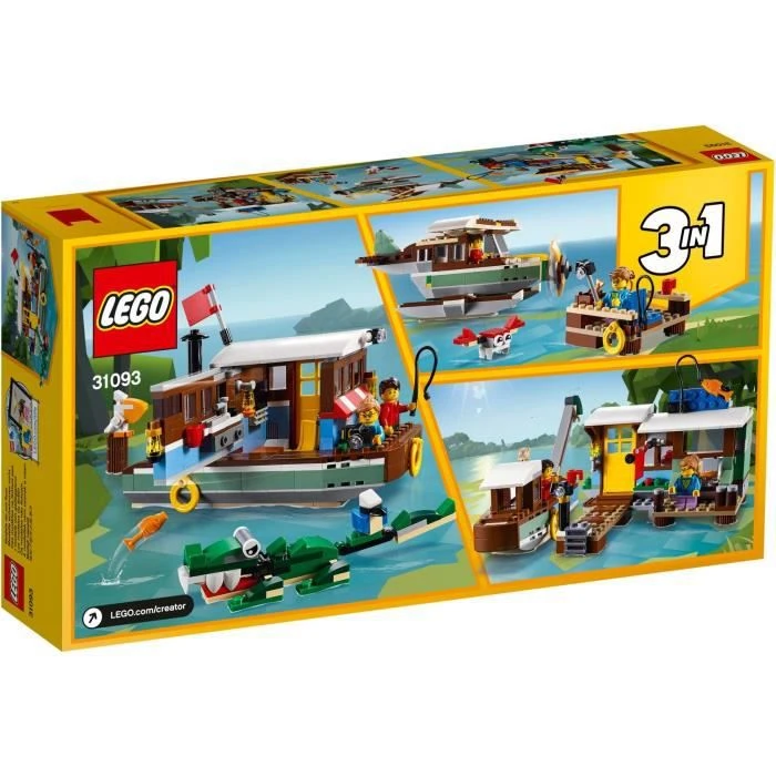 LEGO® Creator 3-en-1 31093 - La Péniche Au Bord du Fleuve - Jeu de construction-1