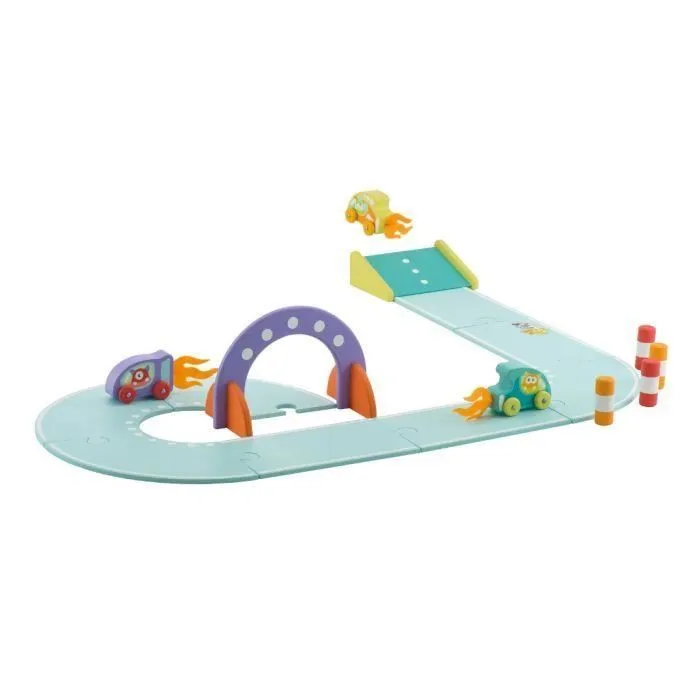 Circuit de Jeu en Bois - SEVI - MRZ - Jeu de construction - Intérieur - Enfant - Mixte-1