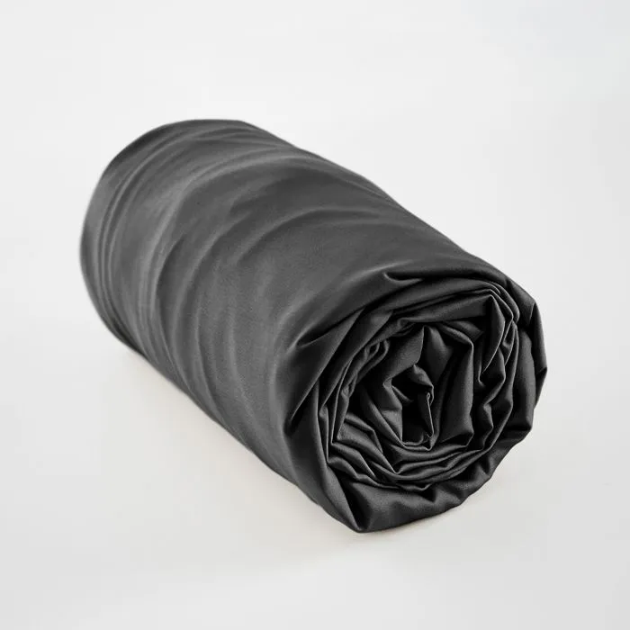 Drap housse 140 x 190 cm bambou salomé truffe Noir-0