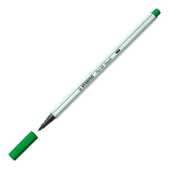 Feutre Pinceau - STABILO - Pen 68 Brush - Pochette de 8 - Pointe Flexible - 19 Couleurs-3