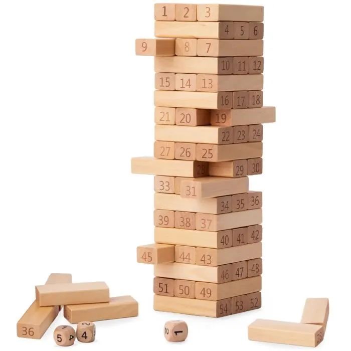 Jeu d'arcade en bois Tower - Numbers-2