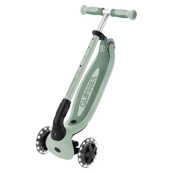 Globber - Trottinette évolutive GO UP BABY 360 LIGHTS - Vert Sauge-1