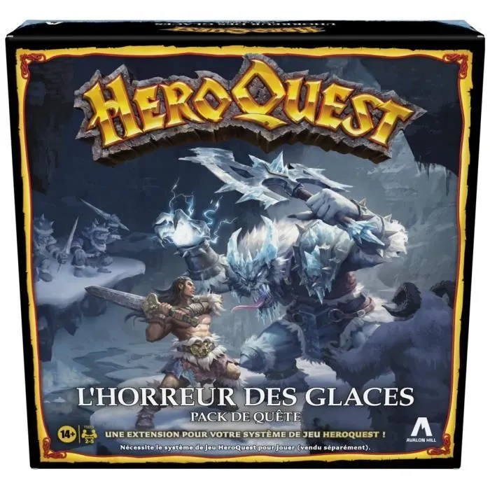 HeroQuest, extension L'horreur des glaces, à partir de 14 ans, système de jeu HeroQuest requis - Avalon Hill-0