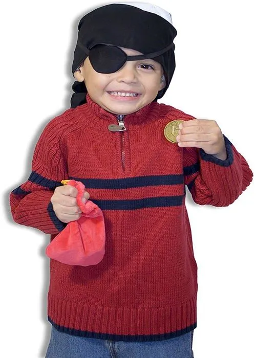 Coffre de Pirate en Bois - MELISSA & DOUG - Avec Accessoires et Compartiment Secret-2