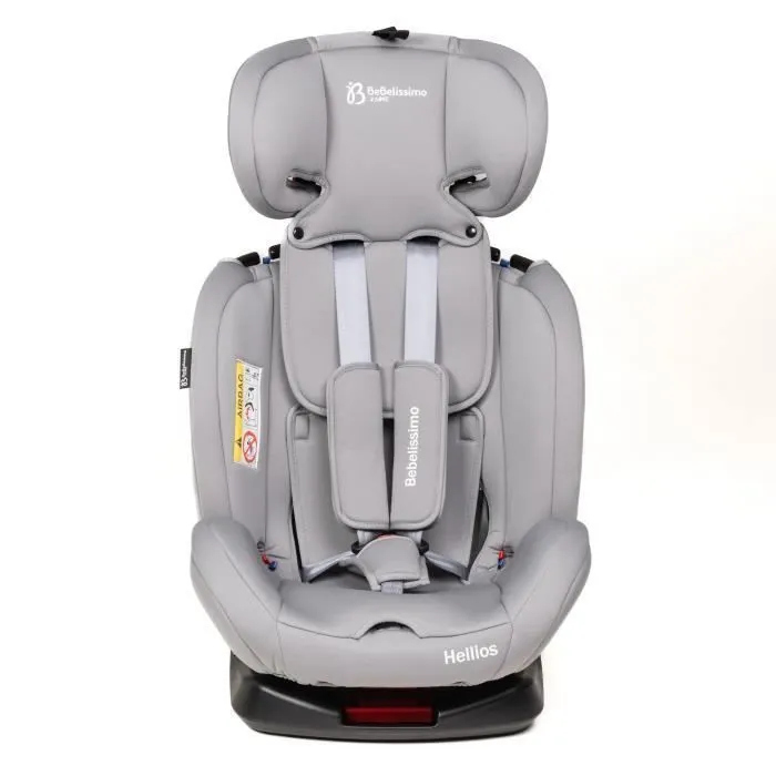 BEBELISSIMO - Siège auto Isofix - pivotant 360 ° -  40-150cm - (0-36kg) - Hellios - gray -R129 i-size-3