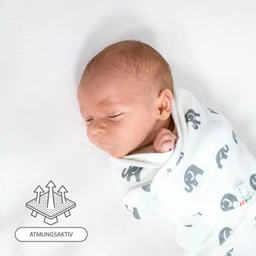 Lange bébé 0-3 mois - Couverture d'emmaillotage en coton Petit éléphant Nid d'ange-3