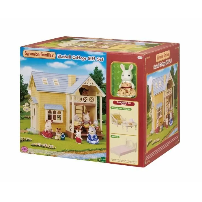 Coffret Le cottage au toit bleu - SYLVANIAN FAMILIES - 5671 - Pour Enfant de 5 ans et plus - Mobilier inclus-4