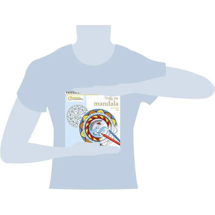 Carnet de dessins - Graffy Pop - Mandala - 12 dessins - Papier 250g - Pour garçons à partir de 3 ans-2