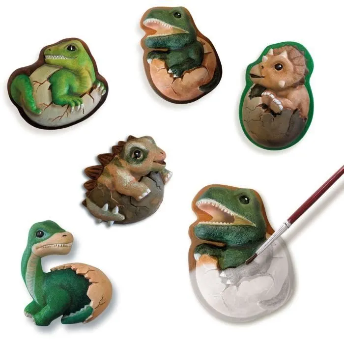 Moulage et peinture - SES CREATIVE - Œufs de dinosaures - Kit créatif-2