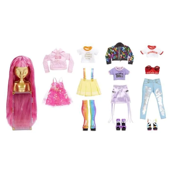 Rainbow High Dressing - Poupée Avery 27 cm + 35 accessoires dont 2 perruques scintillantes - Plus de 300 looks à créer-2