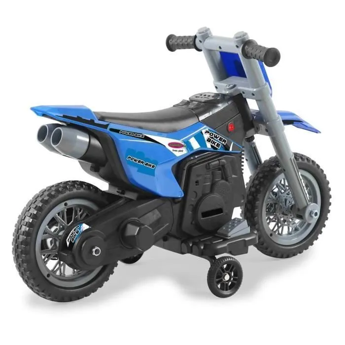 Véhicule électrique pour enfant - JAMARA - RIDE-ON MOTO POWER BIKE BLU 6V - Mixte - 18 mois - Bleu-2