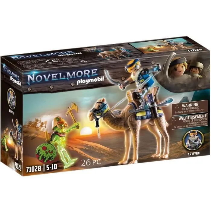 PLAYMOBIL - 71028 - Novelmore - Sal'ahari Sands - Arwynn et soldat squelette-0