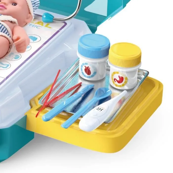 Jeux d'imitation - PIMPIMSKY - Malette Docteur - 29 pièces - Pour enfants à partir de 3 ans - Mixte-3
