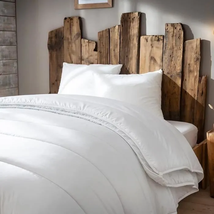 Couette 4 saisons - ABEIL - Blanc - 220x240 - 500g/m² - Polyester Cyclafill-2