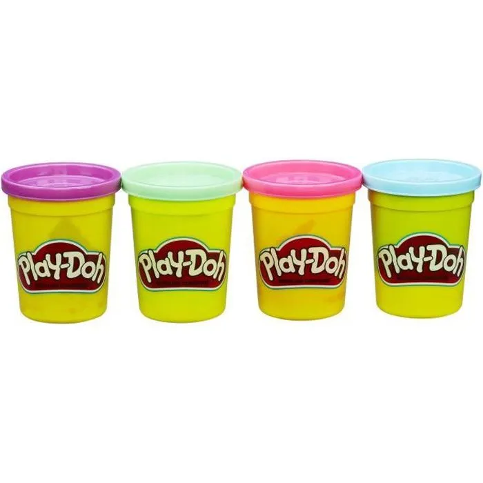 Pâte à modeler Play-Doh - 4 pots de 112 g chacun - Multicouleurs-0