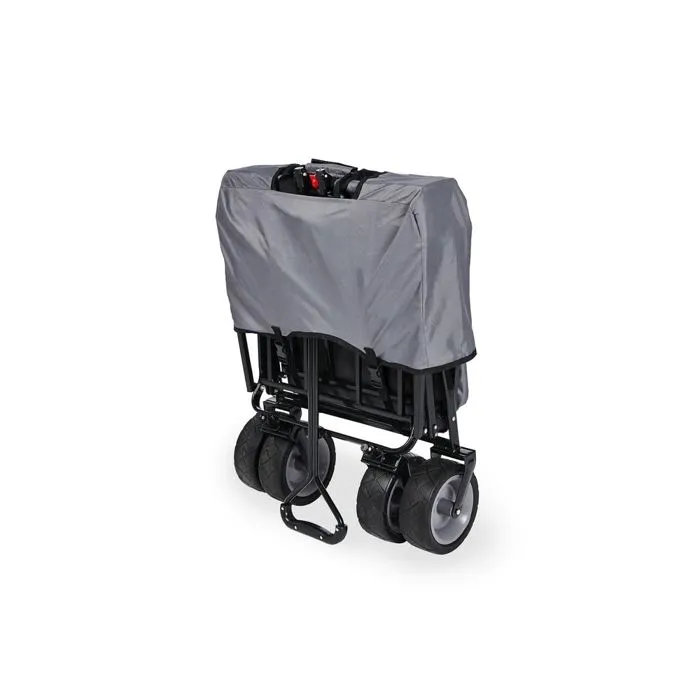Chariot pliant Paxi Pinolino - Gris - Pour enfants à partir de 18 mois - Pare-soleil compris-1
