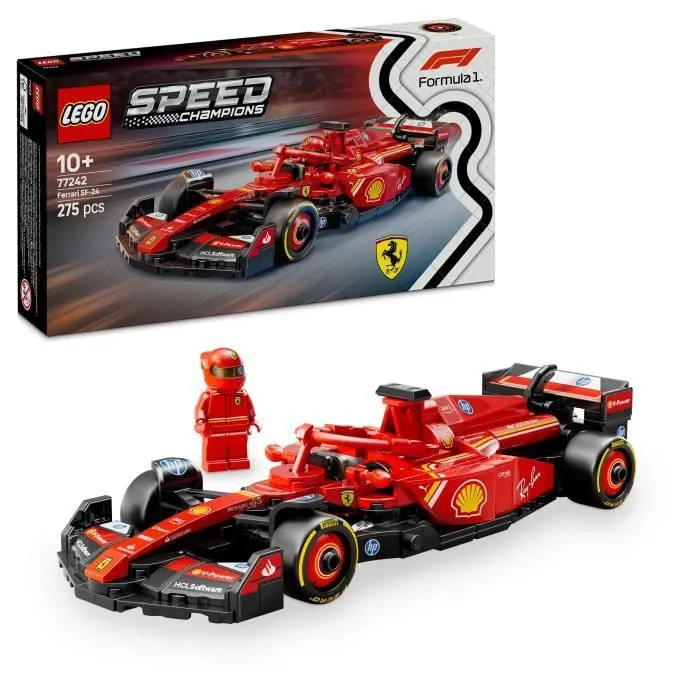 LEGO Speed Champions 77242 Voiture F1 Ferrari SF-24 - Jeu de construction dès 10 ans-0