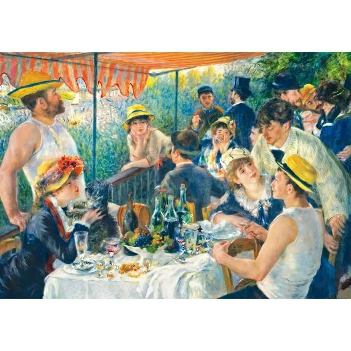 Puzzle 1000 pièces : Art Collection - Déjeuner des canotiers, Pierre-Auguste Renoir-0