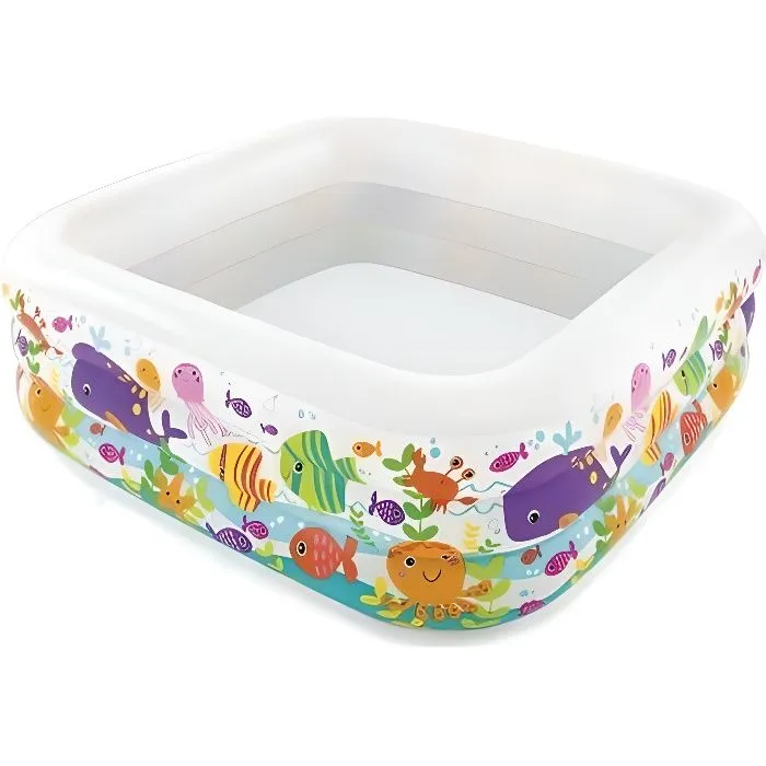 Piscine gonflable INTEX Aquarium 159x159x50 cm - Pour Enfant - Utilisation Extérieure-0
