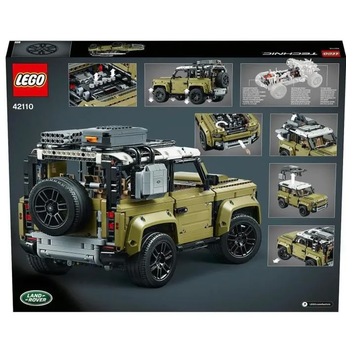LEGO® Technic 42110 Land Rover Defender, Maquette de Voiture à Construire, Idée Cadeau Jouet pour Enfant de 11 ans et +-5