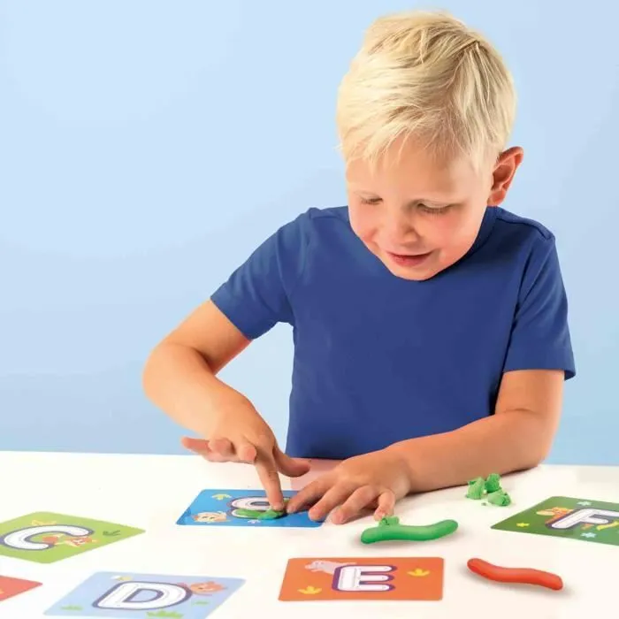 J'apprends l'alphabet avec pâte à modeler - Jeu éducatif - SES CREATIVE - Familiarise-toi avec l’alphabet en t’amusant.-1
