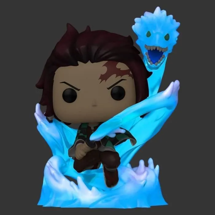 Figurine Demon Slayer - Tanjiro Kamado with Dragon GITD Special Edition Pop 10 cm-1