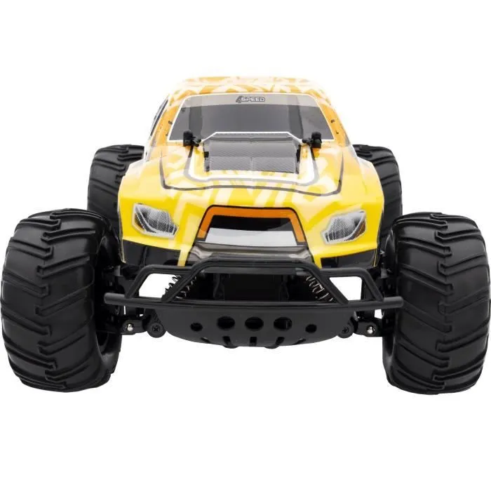 Voiture télécommandée 4X4 MONSTER WARRIOR - SILVERLIT - 4SPEED - Noir et jaune-0