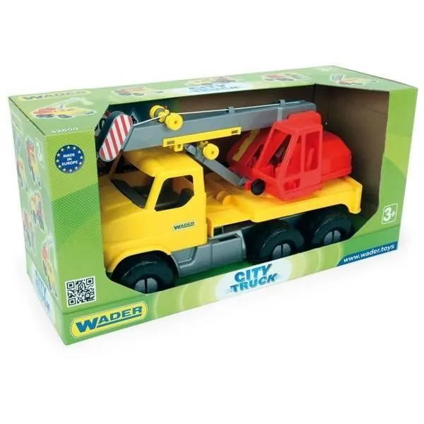Chariot de grue WADER - City Truck 32604 - Grue rétractable et crochet relevable-0