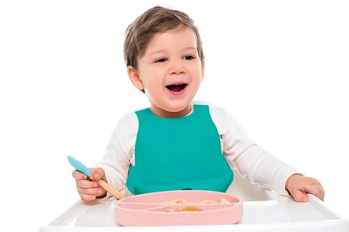 Cuillères bébé en bambou et silicone - MINIKOIOI - Lot de 2 - Rose-2