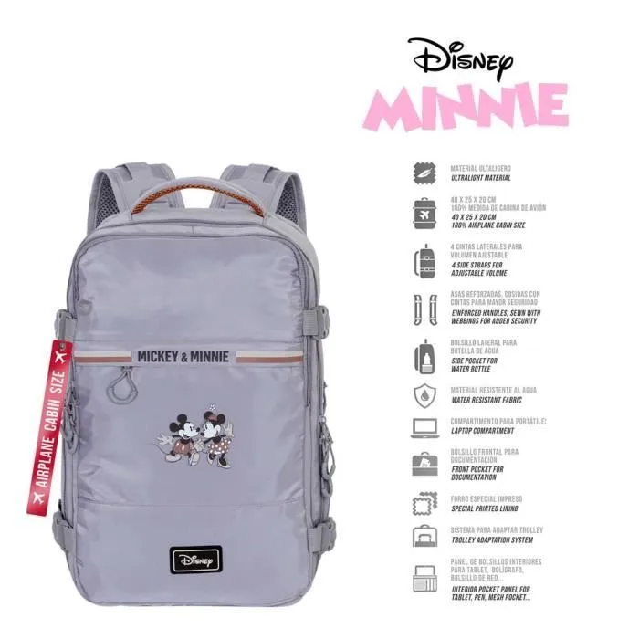 Sac à dos de cabine - Disney - Minnie Mouse - Multicolore - 40x20x25cm - Léger et imperméable-1