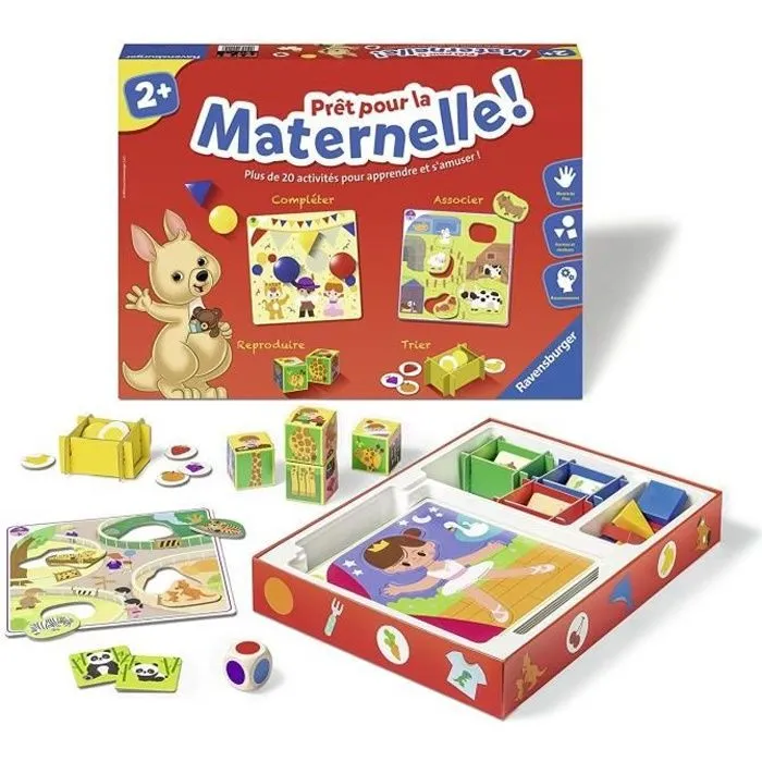 Prêt pour la maternelle ! - Coffret complet éducatif - 20 activités - Préparation Programme Maternelle - Ravensburger - Dès 2 ans-0
