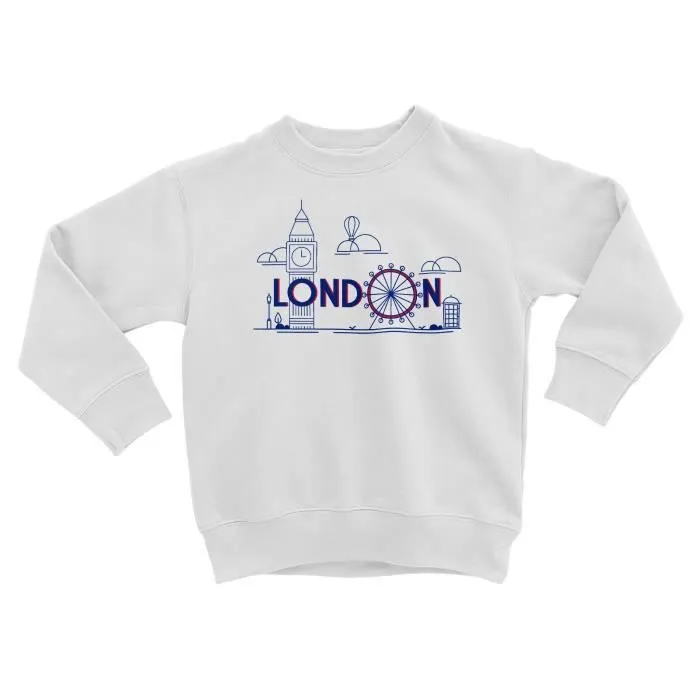 Sweatshirt Enfant London Londres Angleterre Luxe Style-0