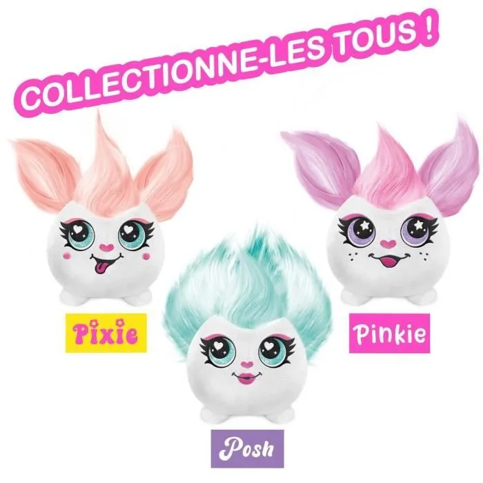 Canal Toys - Airbrush Plush - Mini peluche Hair’iffic à coiffer et décorer avec feutres - AIR 038 - Modèle peluche aléatoire-4