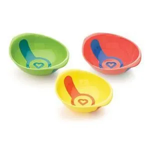 Lot de 3 bols thermosensibles White hot - MUNCHKIN - dès 6 mois - Vert - Bébé - Mixte-1